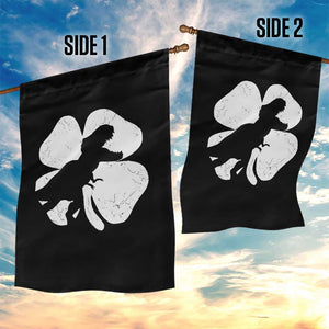 Dinosaur St Patricks Day Shamrock Garden Flag Silhouette Boys Toddler Kids TS10 Print Your Wear