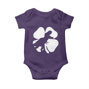 Dinosaur St Patricks Day Shamrock Baby Onesie Silhouette Boys Toddler Kids TS10 Purple Print Your Wear