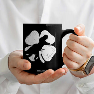Dinosaur St Patricks Day Shamrock Coffee Mug Silhouette Boys Toddler Kids TS10 Print Your Wear