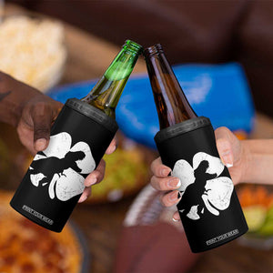 Dinosaur St Patricks Day Shamrock 4 in 1 Can Cooler Tumbler Silhouette Boys Toddler Kids TS10 Print Your Wear
