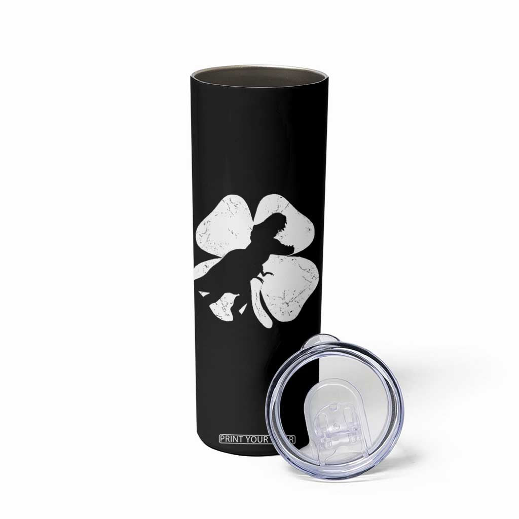 Dinosaur St Patricks Day Shamrock Skinny Tumbler Silhouette Boys Toddler Kids TS10 Print Your Wear