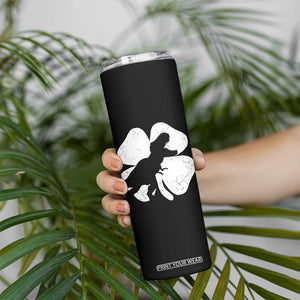 Dinosaur St Patricks Day Shamrock Skinny Tumbler Silhouette Boys Toddler Kids TS10 Print Your Wear