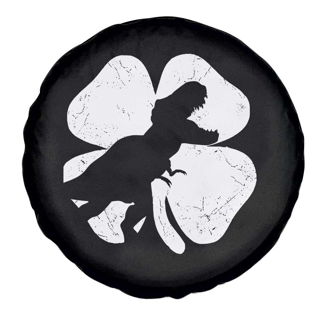 Dinosaur St Patricks Day Shamrock Spare Tire Cover Silhouette Boys Toddler Kids TS10 Print Your Wear