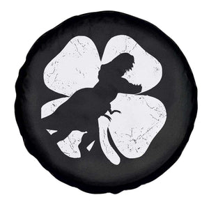 Dinosaur St Patricks Day Shamrock Spare Tire Cover Silhouette Boys Toddler Kids TS10 Print Your Wear