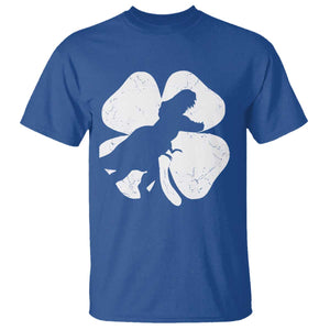 Dinosaur St Patricks Day Shamrock T Shirt Silhouette Boys Toddler Kids TS10 Royal Blue Print Your Wear