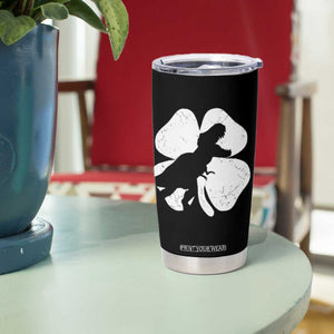 Dinosaur St Patricks Day Shamrock Tumbler Cup Silhouette Boys Toddler Kids TS10 Print Your Wear