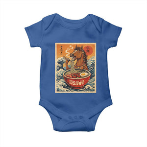 Zodiac Lunar New Year Of The Horse 2026 Baby Onesie Ramen Lovers TS10 Royal Blue Print Your Wear