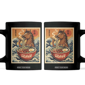 Zodiac Lunar New Year Of The Horse 2026 Coffee Mug Ramen Lovers TS10 Black Print Your Wear