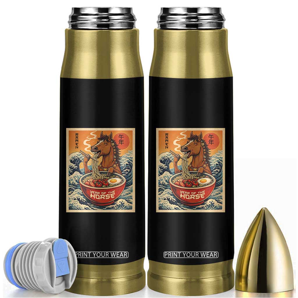 Zodiac Lunar New Year Of The Horse 2026 Bullet Tumbler Ramen Lovers TS10 Black Print Your Wear