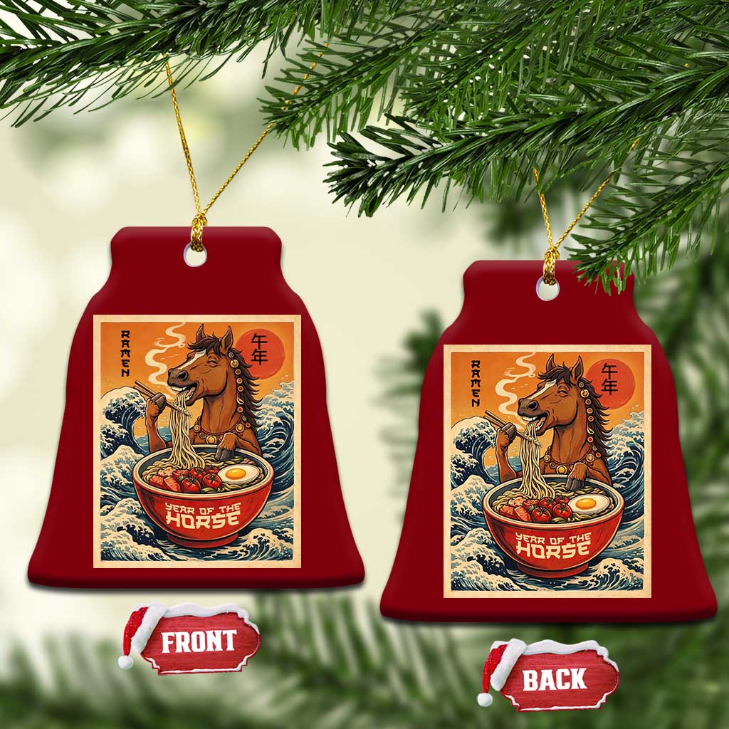 Zodiac Lunar New Year Of The Horse 2026 Ceramic Ornament Ramen Lovers TS10 Print Your Wear
