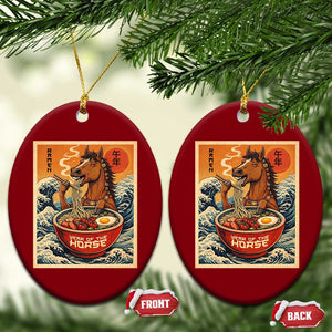 Zodiac Lunar New Year Of The Horse 2026 Ceramic Ornament Ramen Lovers TS10 Print Your Wear