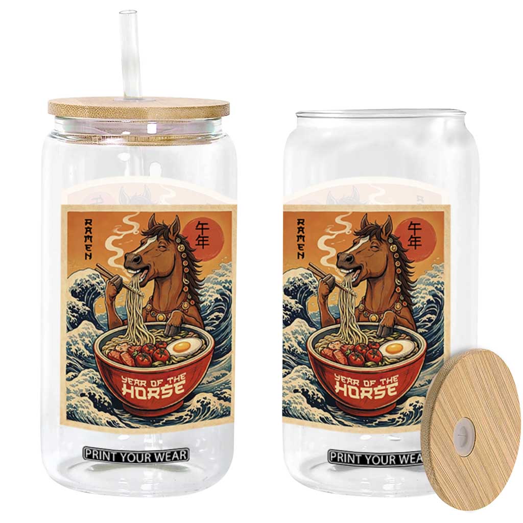 Zodiac Lunar New Year Of The Horse 2026 Glass Can Ramen Lovers TS10 Print Your Wear