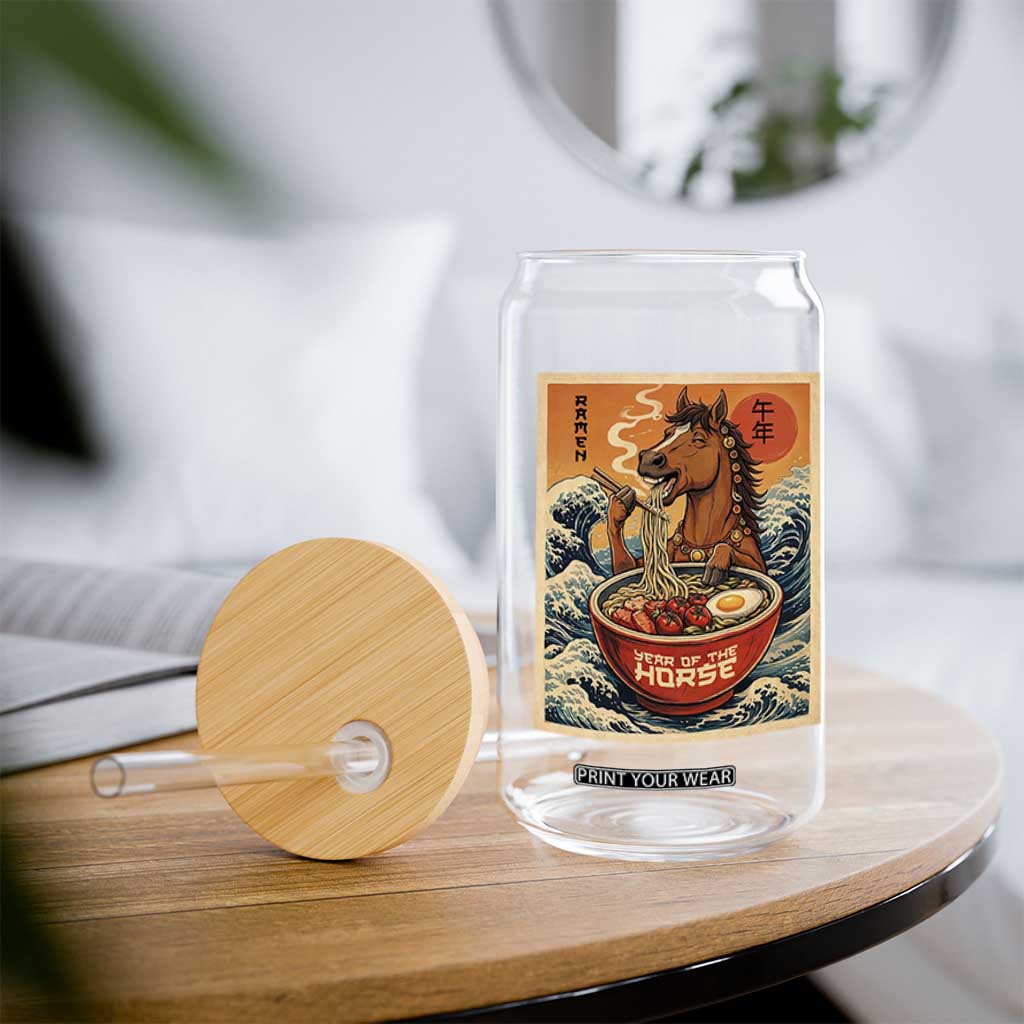 Zodiac Lunar New Year Of The Horse 2026 Glass Can Ramen Lovers TS10 Print Your Wear