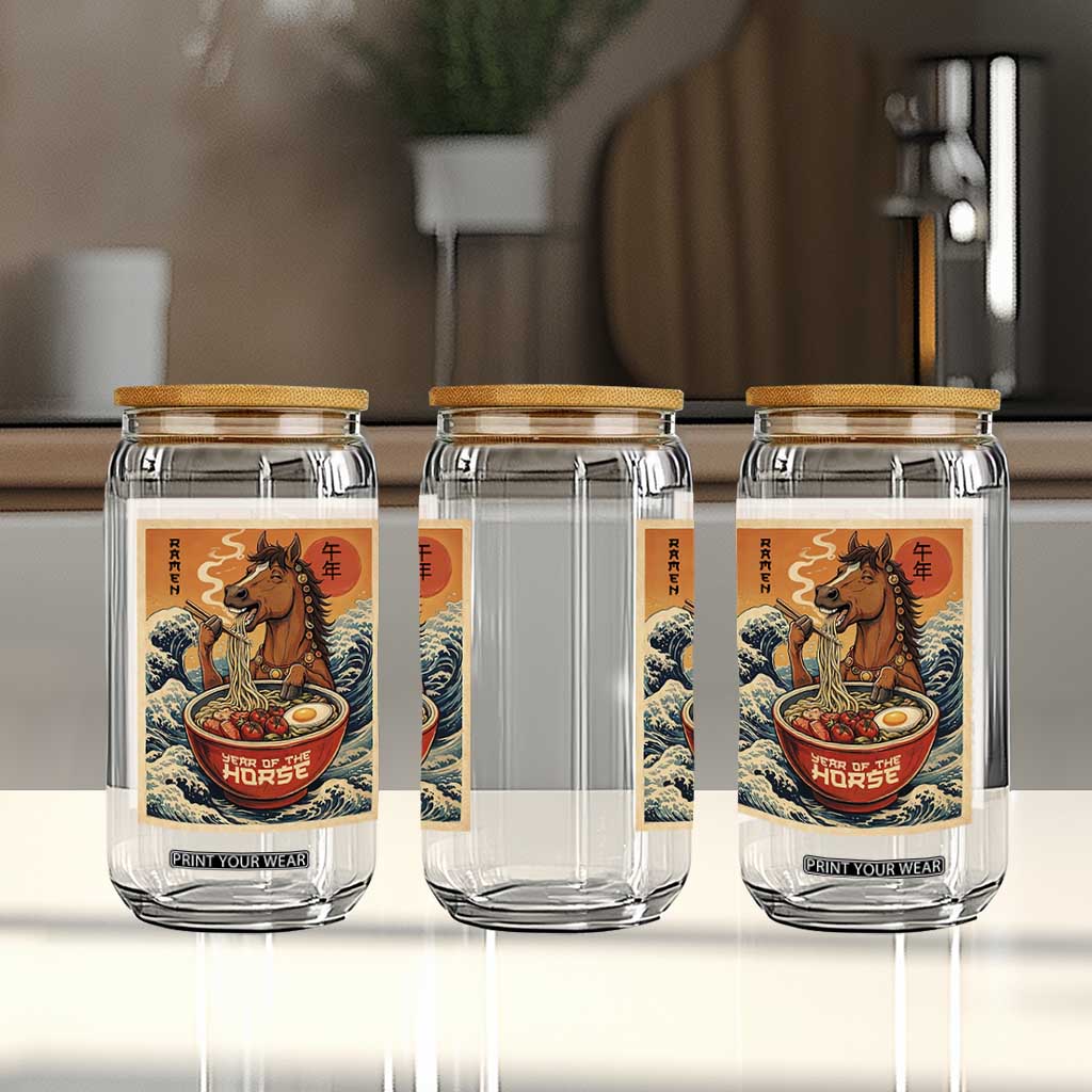 Zodiac Lunar New Year Of The Horse 2026 Glass Can Ramen Lovers TS10 Print Your Wear