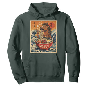 Zodiac Lunar New Year Of The Horse 2026 Hoodie Ramen Lovers TS10 Dark Forest Green Print Your Wear