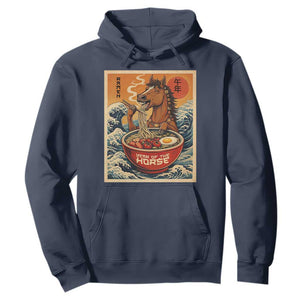 Zodiac Lunar New Year Of The Horse 2026 Hoodie Ramen Lovers TS10 Navy Print Your Wear
