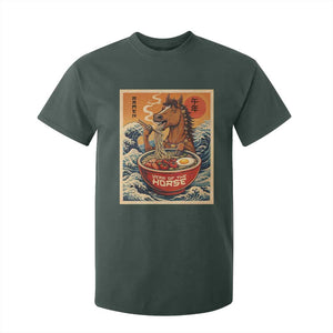 Zodiac Lunar New Year Of The Horse 2026 T Shirt For Kid Ramen Lovers TS10 Dark Forest Green Print Your Wear