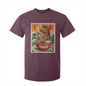 Zodiac Lunar New Year Of The Horse 2026 T Shirt For Kid Ramen Lovers TS10 Maroon Print Your Wear