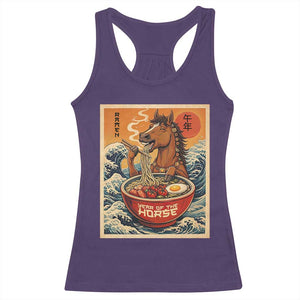 Zodiac Lunar New Year Of The Horse 2026 Racerback Tank Top Ramen Lovers TS10 Purple Print Your Wear