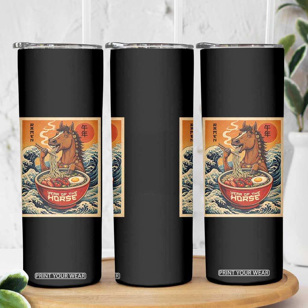 Zodiac Lunar New Year Of The Horse 2026 Skinny Tumbler Ramen Lovers TS10 Print Your Wear