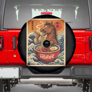 Zodiac Lunar New Year Of The Horse 2026 Spare Tire Cover Ramen Lovers TS10 Black Print Your Wear