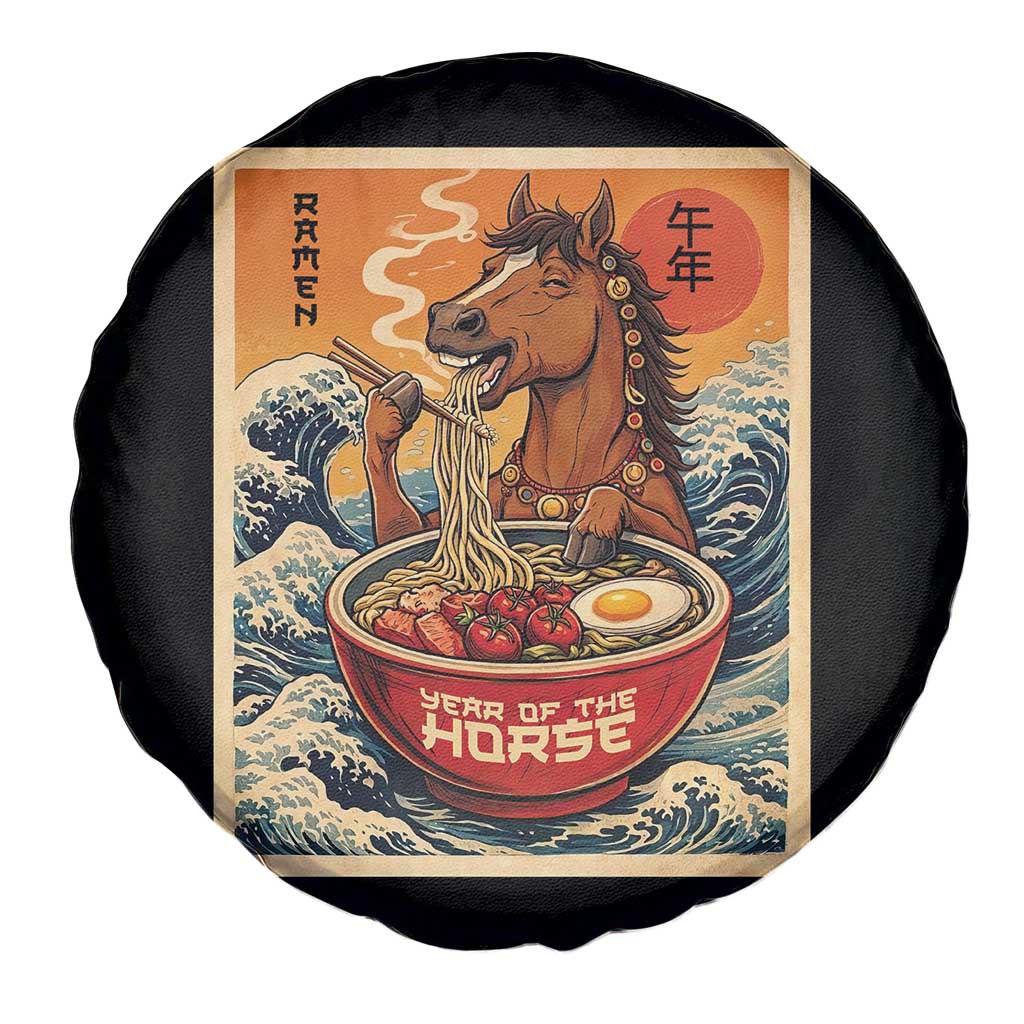 Zodiac Lunar New Year Of The Horse 2026 Spare Tire Cover Ramen Lovers TS10 Print Your Wear