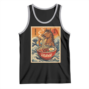 Zodiac Lunar New Year Of The Horse 2026 Tank Top Ramen Lovers TS10 Black Athletic Heather Print Your Wear