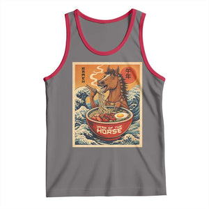 Zodiac Lunar New Year Of The Horse 2026 Tank Top Ramen Lovers TS10 Deep Heather Red Print Your Wear