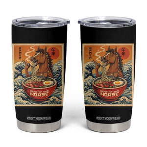 Zodiac Lunar New Year Of The Horse 2026 Tumbler Cup Ramen Lovers TS10 Black Print Your Wear