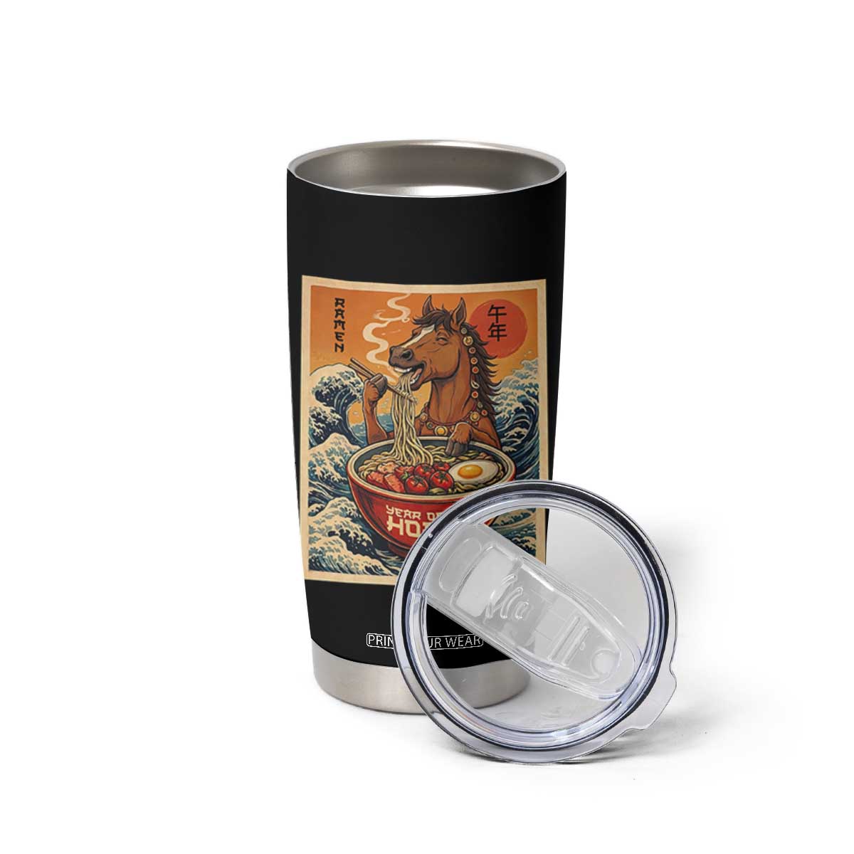 Zodiac Lunar New Year Of The Horse 2026 Tumbler Cup Ramen Lovers TS10 Print Your Wear