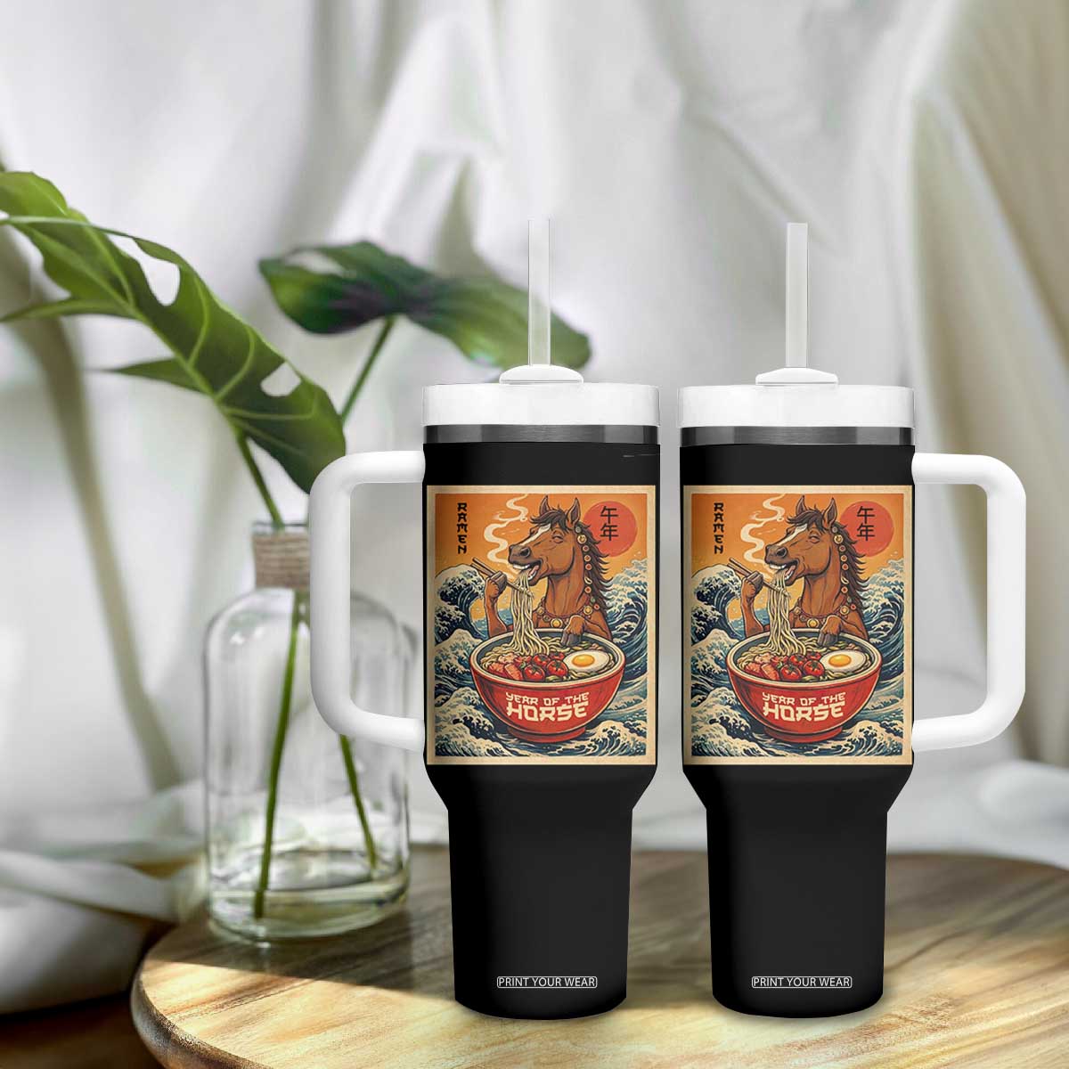 Zodiac Lunar New Year Of The Horse 2026 Tumbler With Handle Ramen Lovers TS10 Print Your Wear
