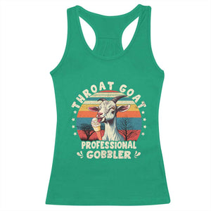 Throat Goat Racerback Tank Top Funny Dirty Humor Embarrassment Vintage TS10 Irish Green Print Your Wear