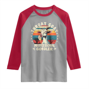 Throat Goat Raglan Shirt Funny Dirty Humor Embarrassment Vintage TS10 Sport Gray Red Print Your Wear