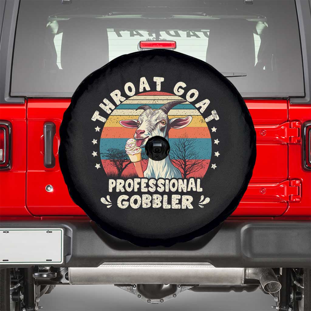 Throat Goat Spare Tire Cover Funny Dirty Humor Embarrassment Vintage TS10 Black Print Your Wear