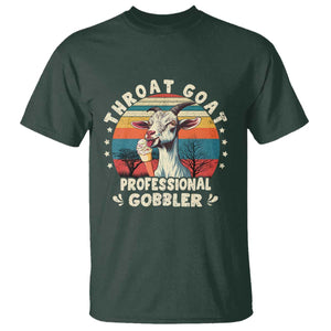 Throat Goat T Shirt Funny Dirty Humor Embarrassment Vintage TS10 Dark Forest Green Print Your Wear