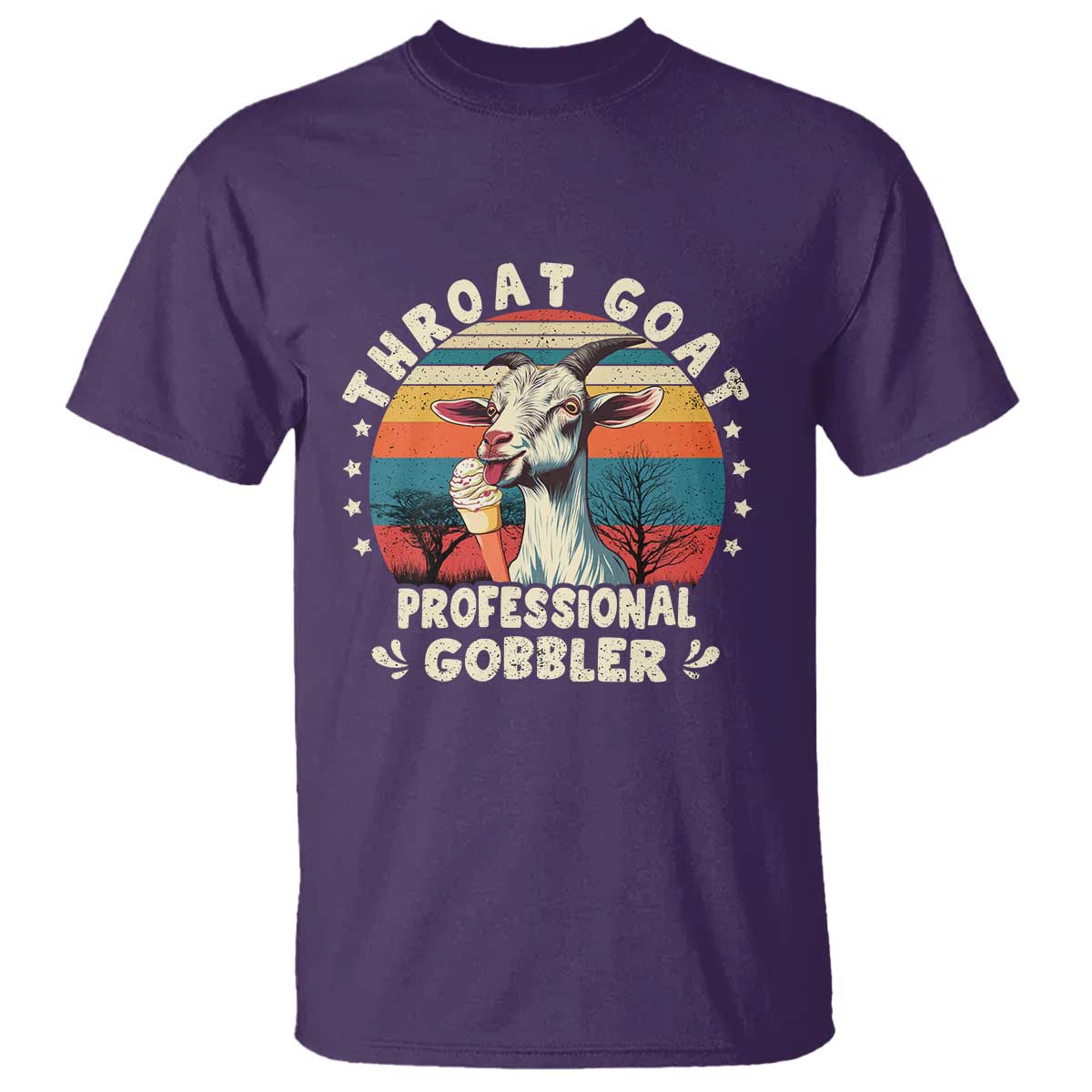 Throat Goat T Shirt Funny Dirty Humor Embarrassment Vintage TS10 Purple Print Your Wear