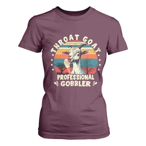Throat Goat T Shirt For Women Funny Dirty Humor Embarrassment Vintage TS10 Maroon Print Your Wear