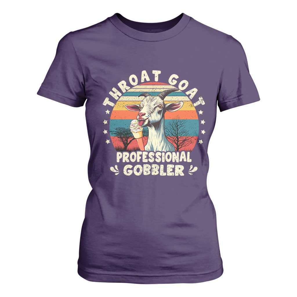 Throat Goat T Shirt For Women Funny Dirty Humor Embarrassment Vintage TS10 Purple Print Your Wear