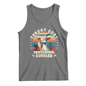 Throat Goat Tank Top Funny Dirty Humor Embarrassment Vintage TS10 Black Heather Print Your Wear