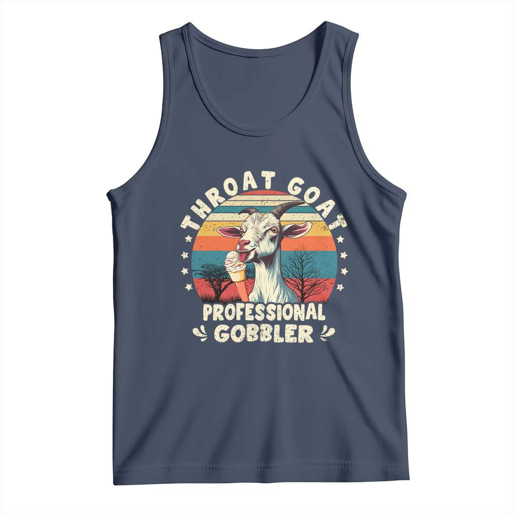 Throat Goat Tank Top Funny Dirty Humor Embarrassment Vintage TS10 Navy Print Your Wear