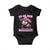 Cowboy Opossum Go On Now Git Baby Onesie Funny Possum Pink Cowgirl Hat Western Wild West TS10 Black Print Your Wear