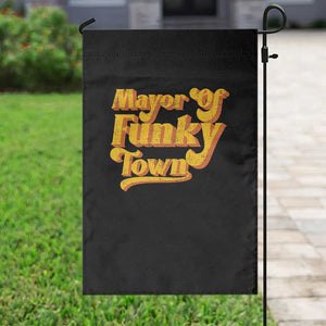 Retro Mayor of Funky Town Garden Flag Funny Vintage 70s Disco Party TS10 Print Your Wear