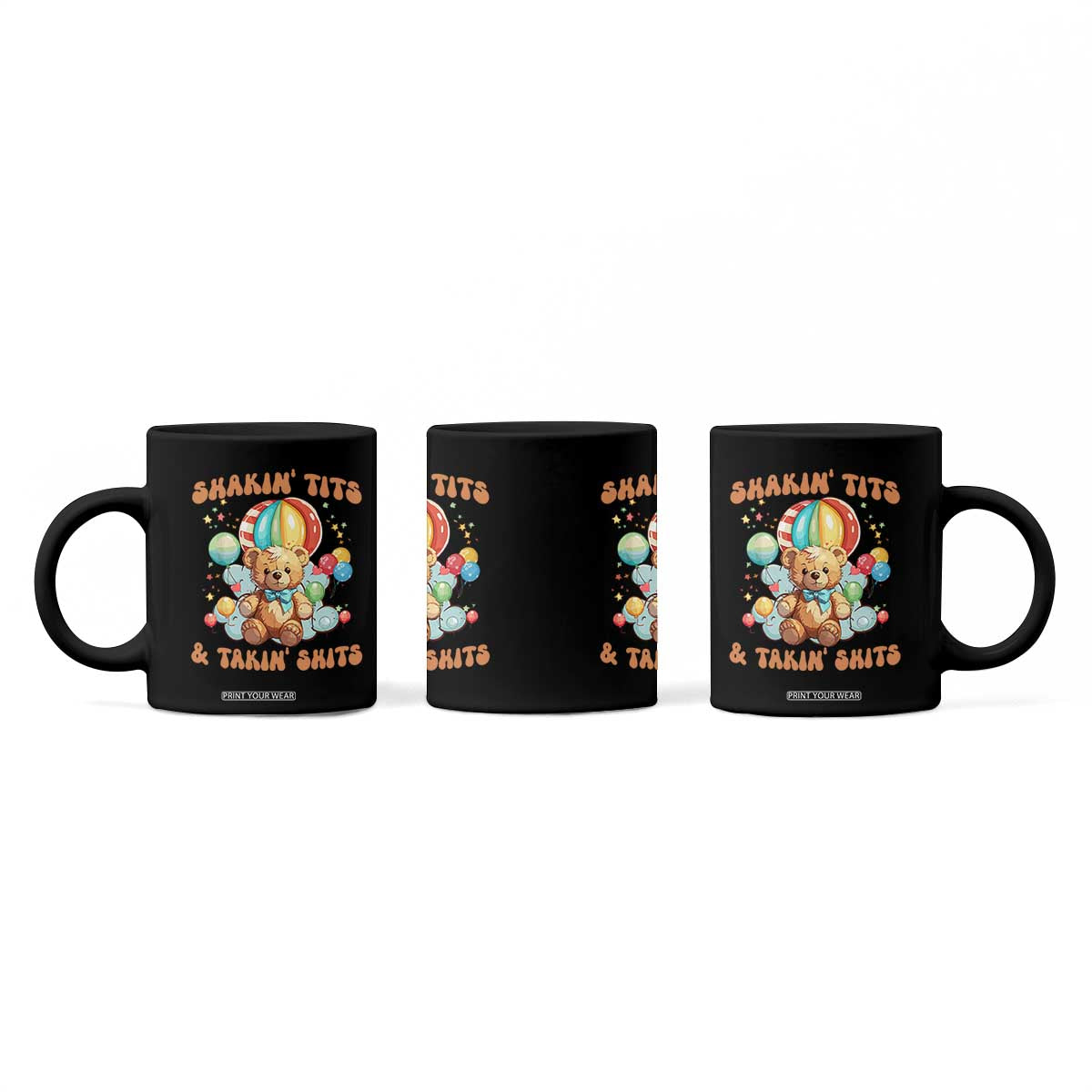 Shakin' Tits and Takin' Shits Coffee Mug Naughty Funny Inappropriate TS10 Print Your Wear