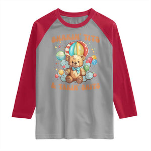 Shakin' Tits and Takin' Shits Raglan Shirt Naughty Funny Inappropriate TS10 Sport Gray Red Print Your Wear