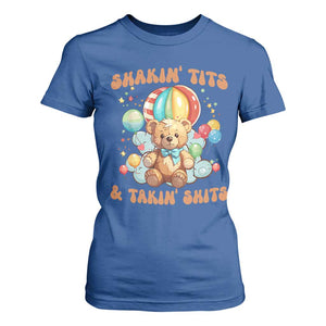 Shakin' Tits and Takin' Shits T Shirt For Women Naughty Funny Inappropriate TS10 Royal Blue Print Your Wear