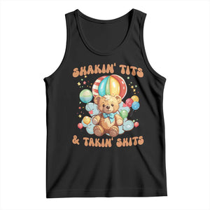 Shakin' Tits and Takin' Shits Tank Top Naughty Funny Inappropriate TS10 Black Print Your Wear