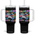 Shakin' Tits and Takin' Shits Tumbler With Handle Naughty Funny Unhinged Unicorn TS10 One Size: 40 oz Black Print Your Wear