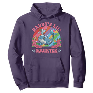 Funny Daddy's Lil Squirter Inappropriate Embarrassing Hoodie TS10 Purple Print Your Wear