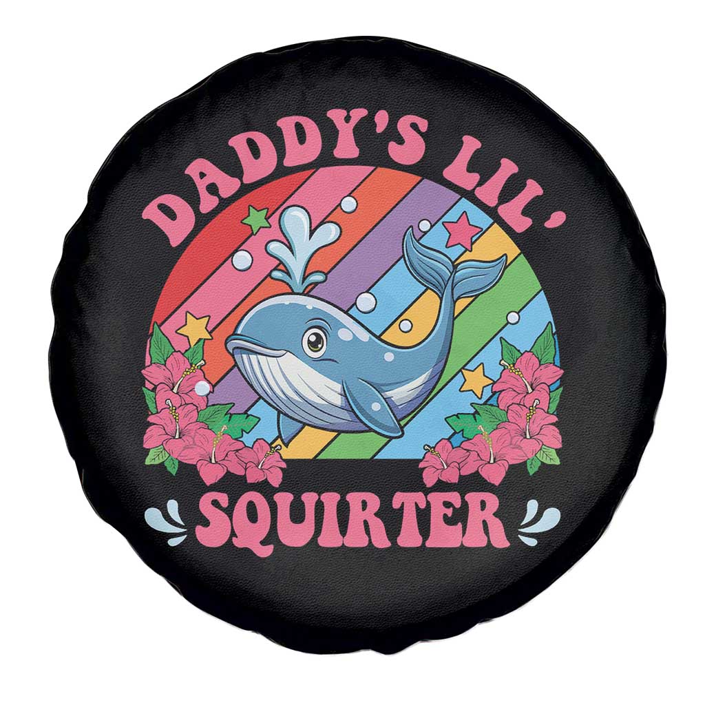 Funny Daddy's Lil Squirter Inappropriate Embarrassing Spare Tire Cover TS10 Print Your Wear
