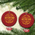 Funny Old Man Saying Gag Gift Christmas Ornament Dont Know How To Act My Age Grandpa Dad TS10 Circle Red Print Your Wear